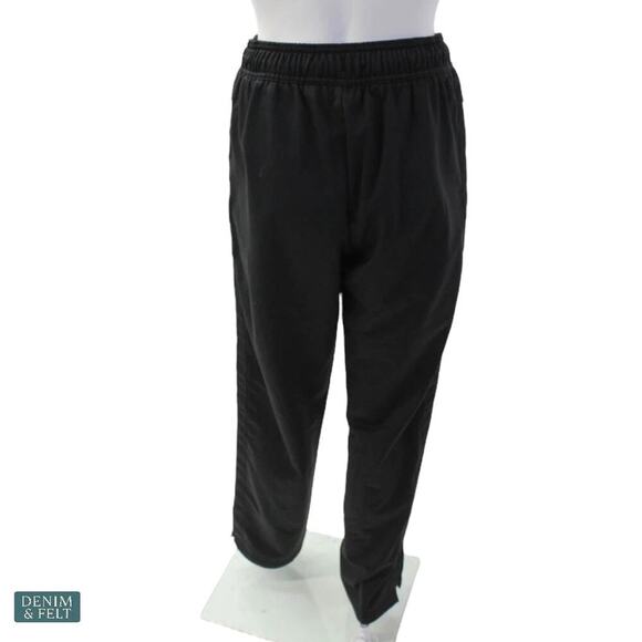 Alo Yoga Prizewinner Track Pants Black Wide Leg Logo Waistband Athleisure Small - Picture 4 of 13